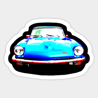 Triumph GT6 Mk3 1970s British classic car high contrast Sticker